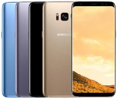 원래 잠금 해제 삼성 갤럭시 S8 RAM 4GB ROM 64GB 안드로이드 7.0 5.8 "2960x1440 12.0MP 단장 한 전화