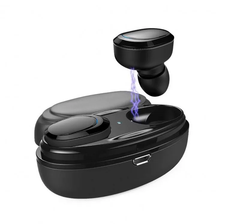 Öronsnäckor TWS T12 trådlös Bluetooth 5.0 Sport hörlurar hörlurar med mic True Mini Earbud Stereo Music Handsfree Cordless för telefon