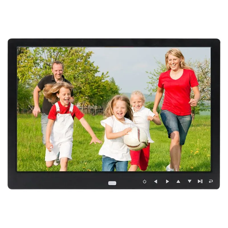 إطار الصورة الرقمية 12 بوصة الإلكترونية إطار الصورة الرقمية عرض IPS مع IPS LCD 1080P MP3 MP4 مشغل فيديو