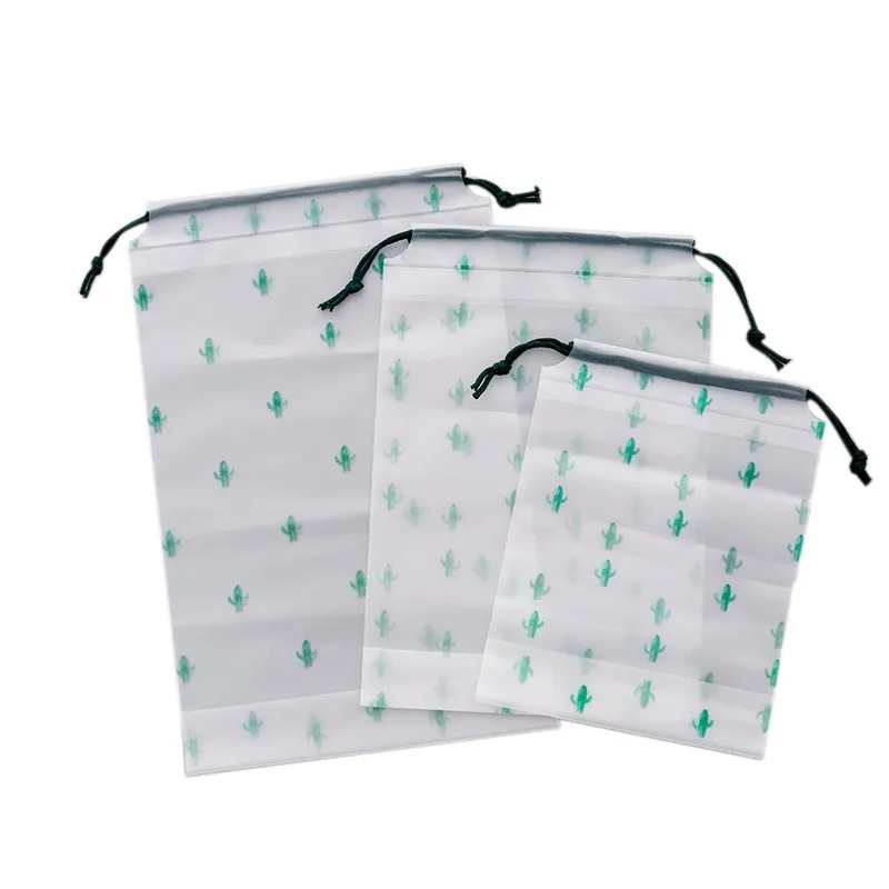 Cactus En Plastique Sac À Cordon Transparent Gommage Étanche Voyage Sac De  Rangement En Plein Air Affaires Voyage Vêtements Chaussures Sac De  Rangement Du 0,35 €