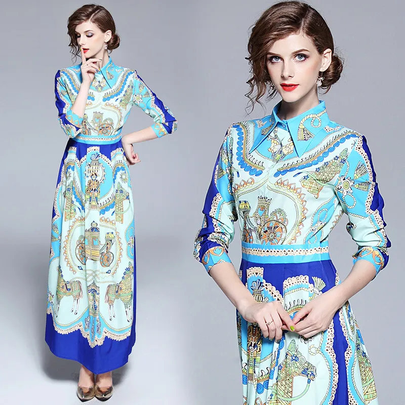 Verano Oto o Am rica Ropa Europa Moda Femenina Vestido Largo