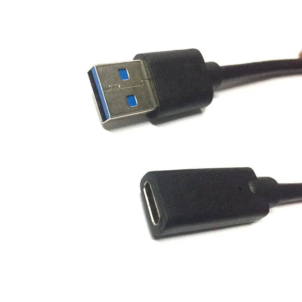 2PCS/로트 USB 3.1 Type C MTYPE C 여성 확장 데이터 케이블 20cm
