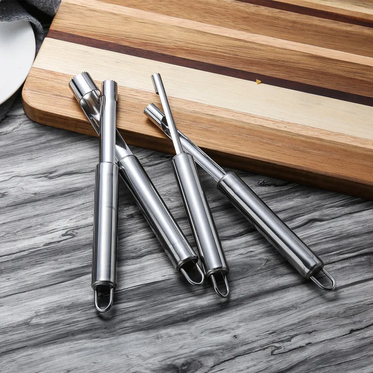 PHEZEN 4-Pc Stainless Steel Fruit Corer & Pitter Set – For Pears, Cherries, Jujubes & Dates - View #6