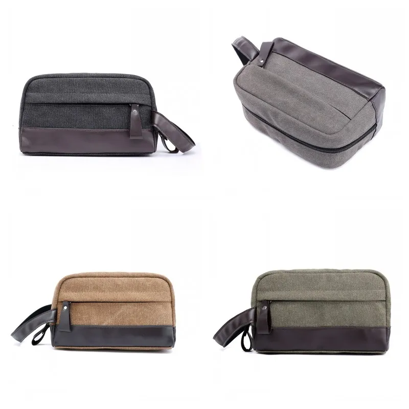 Cosmetische tas scheren dopp kits tassen canvas reizen pakket toiletartikelen opslagliefhebbers paar kleuren mix 16tyf1