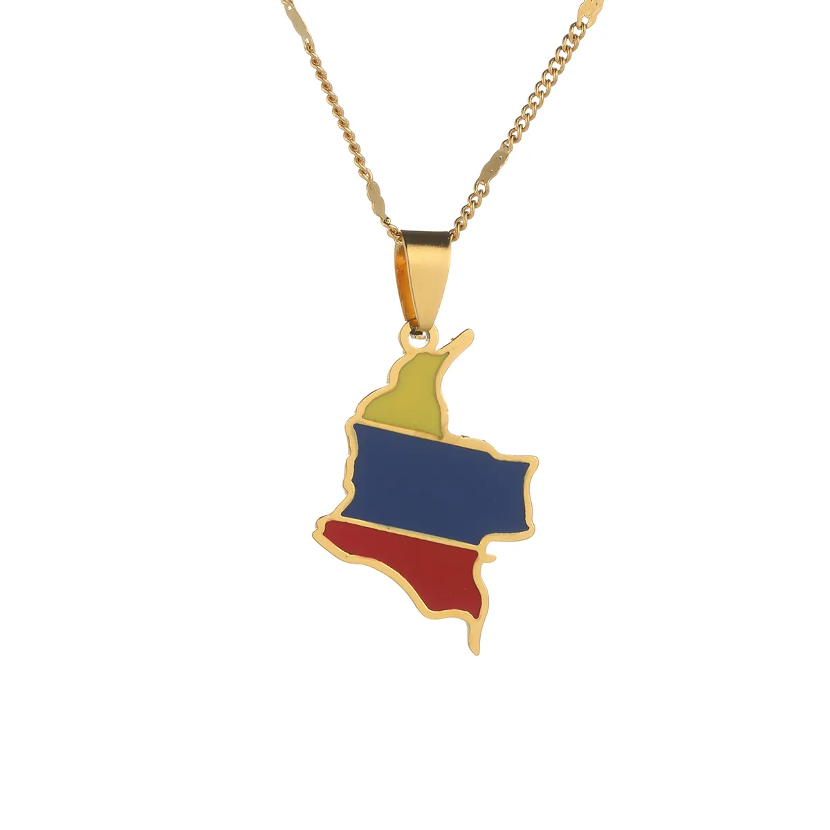 Turkey Map Flag Necklace Pendant Men Turkish Gold Turkiye Cumhuriyeti Necklaces, 45cm Or 17.7 Inches, Copper, Agate