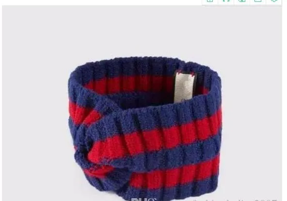 100% wool Cross Headband High quality Brand Elastic green blue red Turban Hairband For Women and Men Headwraps Gifts