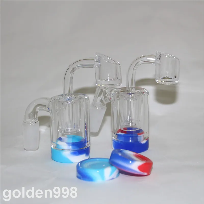 Glasbong-Aschefänger, 14 mm dick, Pyrex-Glas-Bubbler, Aschefänger, 45 90-Grad-Glas-Aschenfänger, Bubbler, Wasserpfeifen