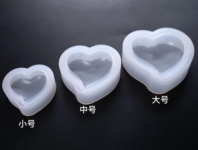 3D Silicone Heart Mold Resin Jewelry Making Mould Clay Polymer Casting  Craft DIY
