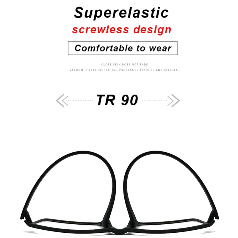 Gros-TR90 Lunettes sans vis Cadre Ultraléger Cadre de lunettes optiques pour femme Homme PrescrGlasses Lunettes coréennes oculos de grau