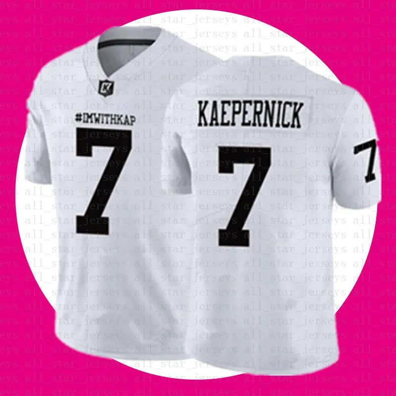 vente pas cher IM AVEC KAP Maillots Noir Blanc NCAA IMWITHKAP Maillots 7 Colin Kaepernick Maillot de football am ricain Tom Brady Saquon Barkley