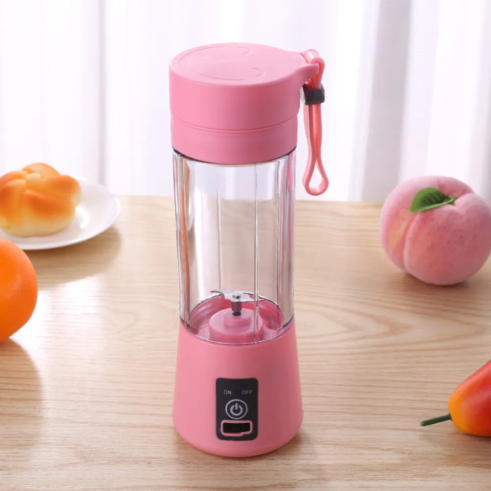 380ml Plender Blender Electric Juicer USB شحن عصير الخلاط المصغر مصنع عصير صانع كأس المنزل معالج الطعام 299J