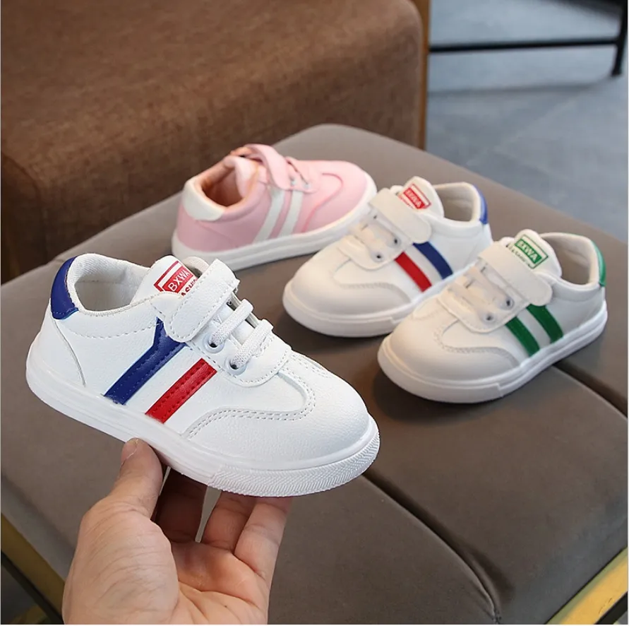 2019 Primavera Y Otoño Nuevos Zapatos Para Niños Moda Coreana Niño Zapatos Blancos Niñas Deportivos Antideslizantes Individuales De € | DHgate