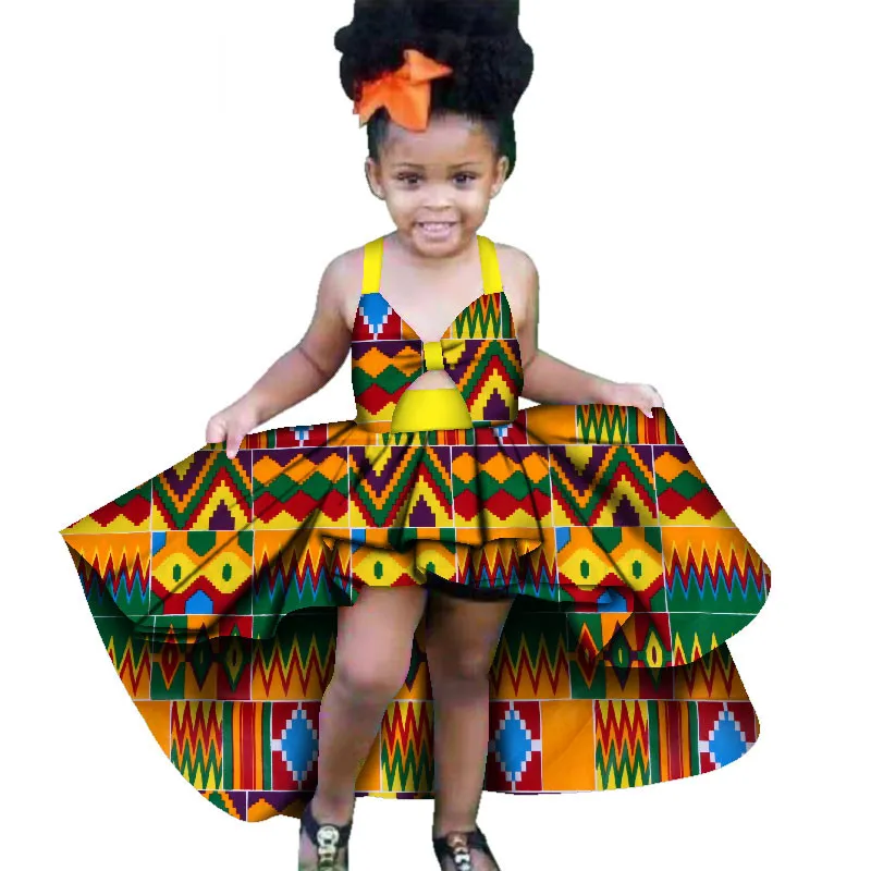 Vestidos de capulana para hot sale bebés