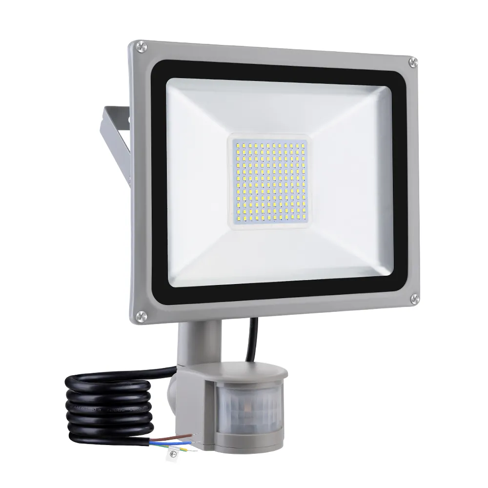 100W PIR Infrarot-Bewegungs-Sensor-Flut-Licht Wechselstrom-220V-240V 10000LM PIR Infrarot-Sensor-Flutlicht-LED-Lampe für Außenbeleuchtung
