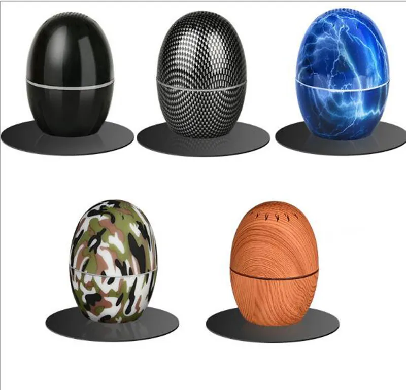 Mini äggformad Bluetooth-högtalare utomhus IPX8 Vattentät Trådlös högtalare 3D Stereo Bass Sound System för dusch Badrum