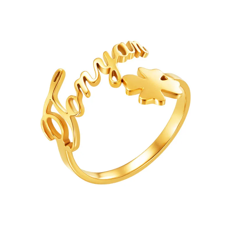 Fingerhut - 14K Gold-Plated Silver Couple Birthstone Name Ring