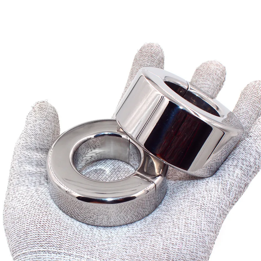 thumbnail image 2 of 304 Stainless Steel Ball Stretcher Weight – Heavy Duty Enhancer Ring For Men 2 of 4