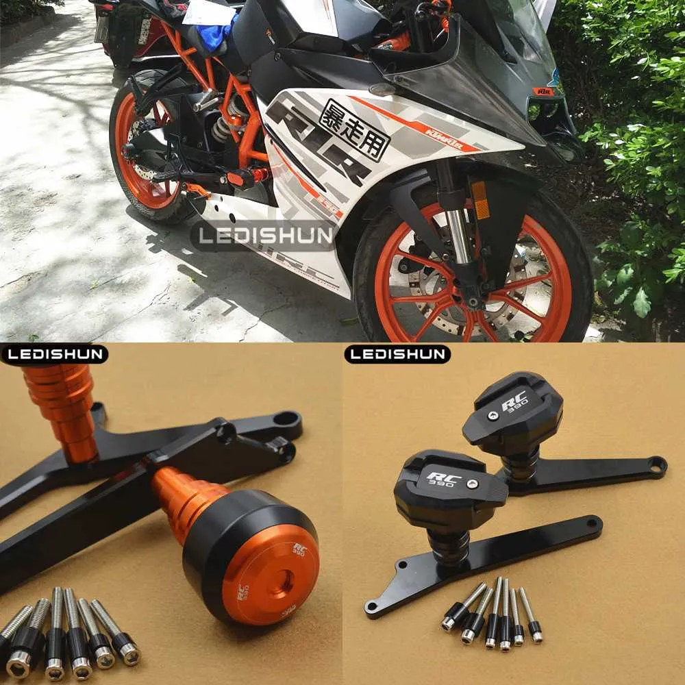 For RC390 RC 390 Motorcycle Slider Frame Sliders Engine Protective