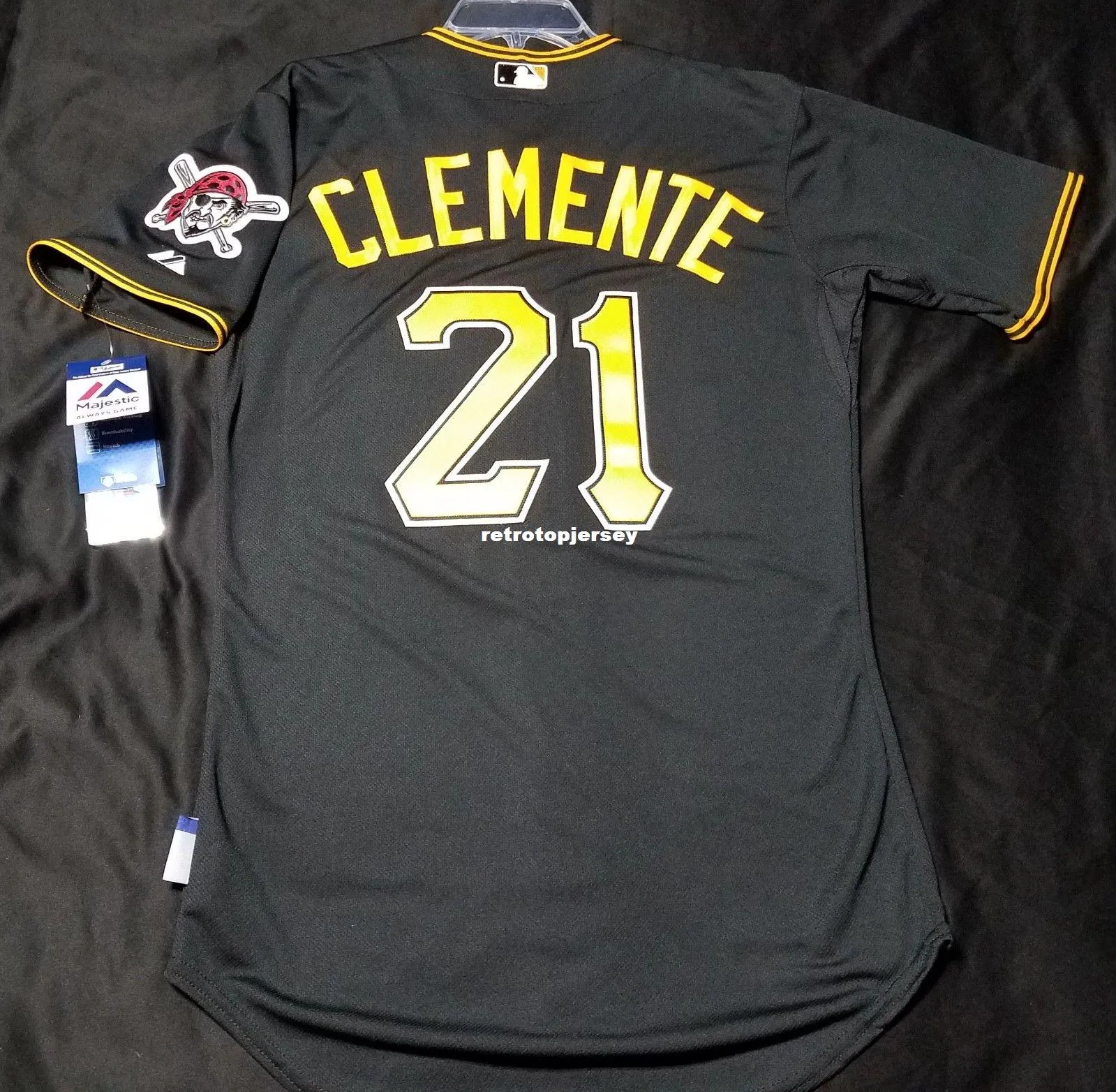 Youth Roberto Clemente #21 Baseball Jersey - Puerto Rico World Game Classic Stitched 1130018