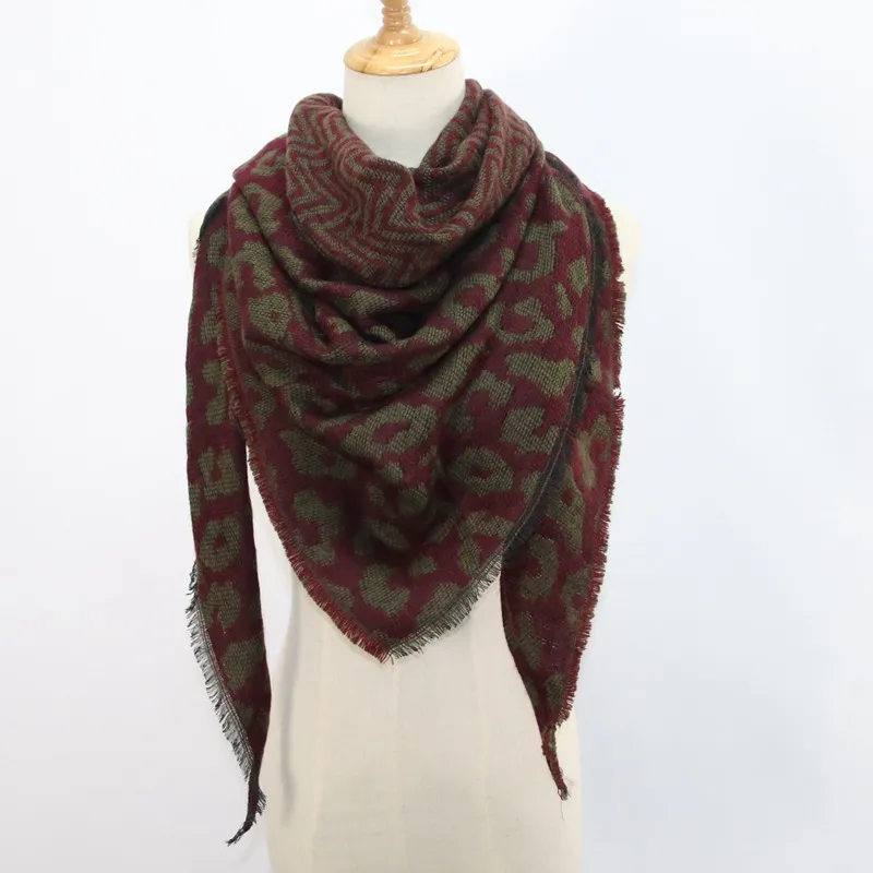 Long Châle D'hiver Chaud Pour Femme - Grande écharpe Triangulaire En Similicuir - Bandana - Grand Foulard Carré Pour Femme, Noir , Taille Unique