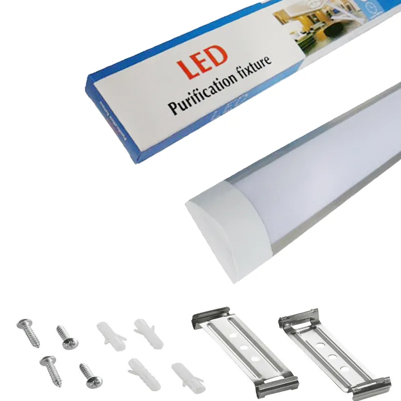 LED dükkan ışık LED tüp aydınlatma tavan dükkanı lamba LED ampuller 85-265V beyaz renk çıta aydınlatma