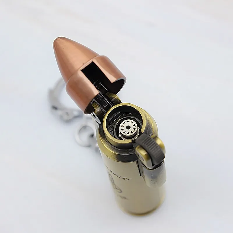 Bullet Torch Turbo Briquet Métal Butane Allume-cigare Rétro Gaz Cigarette 1300 C Coupe-Vent Briquet Accessoires pour Fumer 3722342