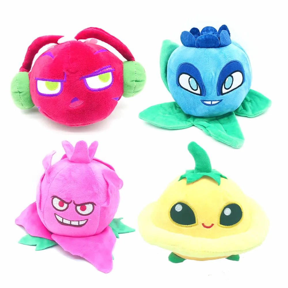 Växter Vs Zombies 2 Nya Roll Plush Toys Beet / Dish Melon / Blueberry / Pitaya 18cm / 7Inch