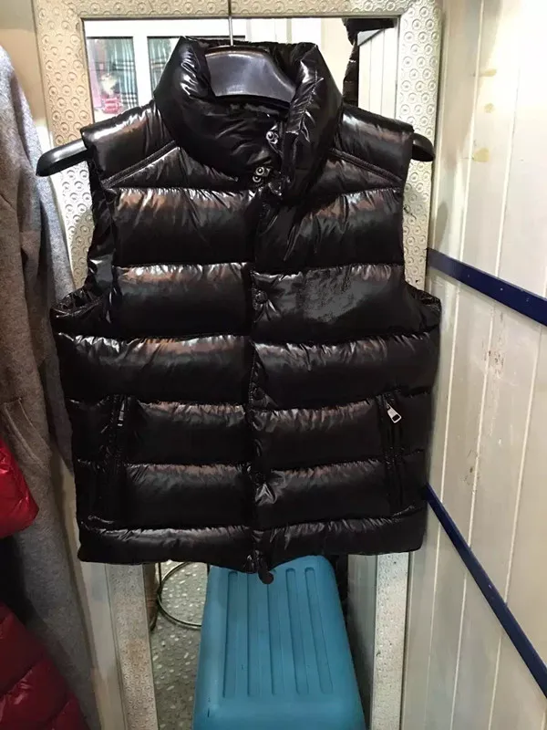 Mode-klassieke Merk Mannen Winter Down Vest Feather Weskit Jassen Heren Casual Vests Jas Outer Wear Man Jacket