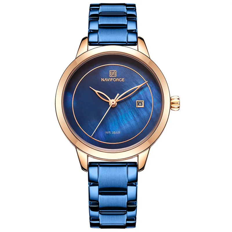 NAVIFORCE Top Brand di Lusso Orologi da Donna Impermeabile Orologio da Donna di Moda Orologio da Polso al Quarzo Donna Relogio Feminino Montre Femme255w