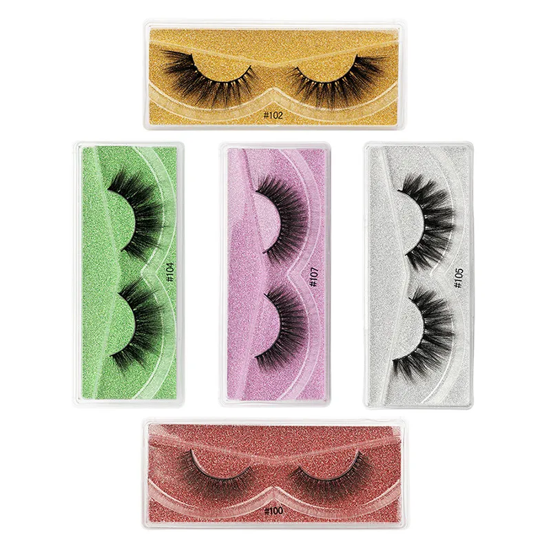 Faux Mink Eyelashes Long Lasting Mink Lashes 100% Cruelty free Natural 3D Eyelash Extension Reusable Makeup