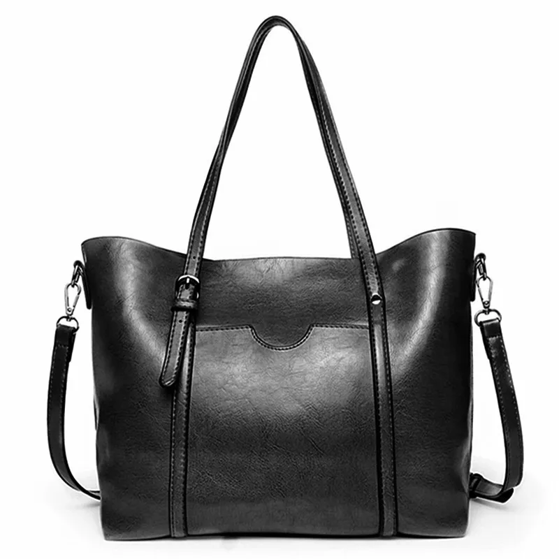 HBP handbags purses Lady HandBag Pocket Women messenger bags Big Totes Sac Bols tote bag black color