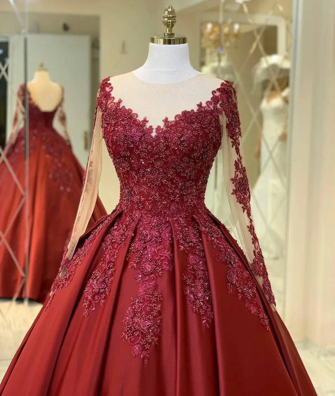 red sequin wedding dress 24 Amazing Colourful Wedding Dresses For Non-Traditional Bride