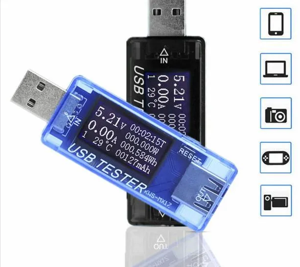 USB Battery Tester DC Digital Voltmeter Power Bank Current Voltage Doctor Charger Capacity Volt Tester Meter Ammeter