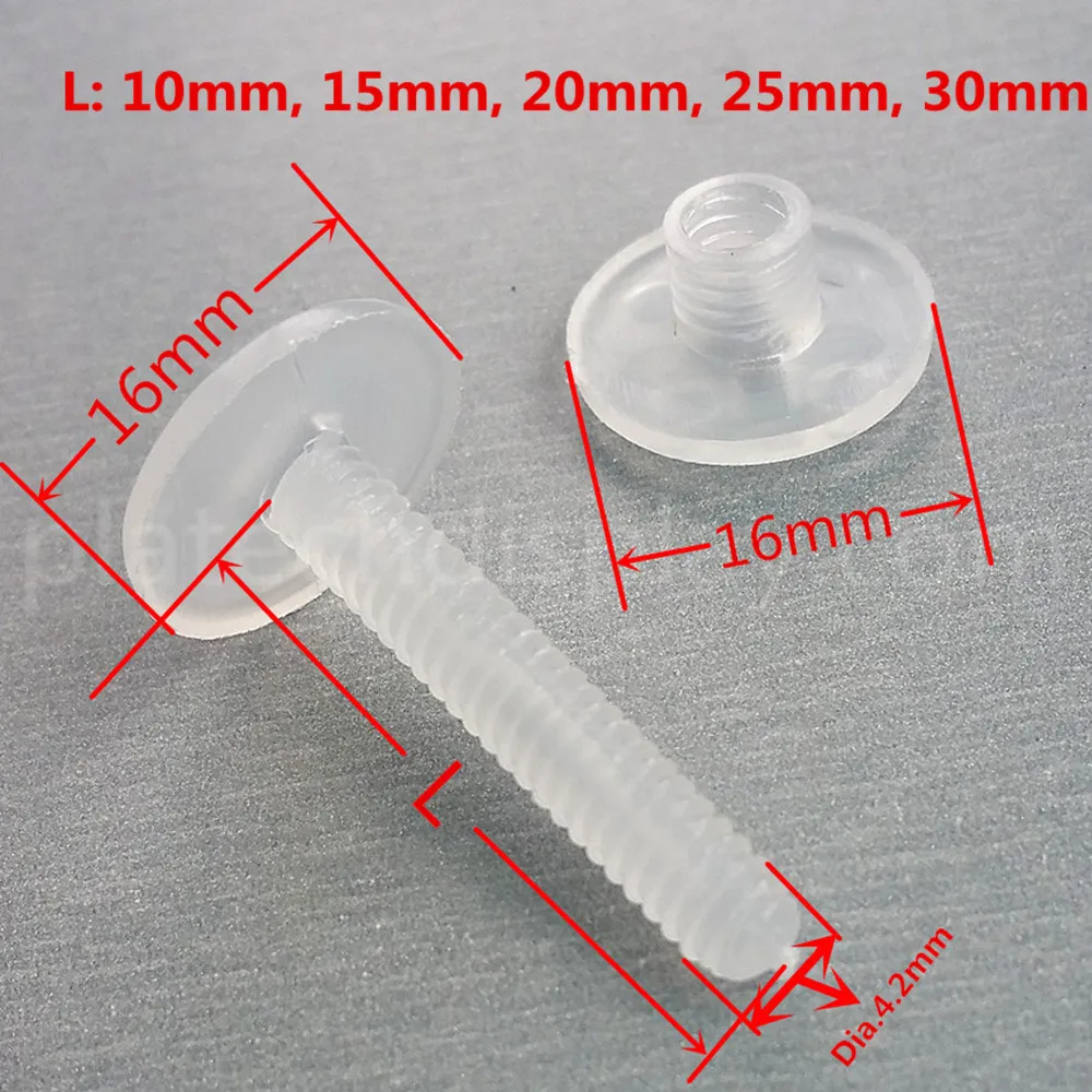 Retail Supplies Plastic Binding Corrugated Nut Fasteners Screws PP Nylon Binder Post Lock Button Rivet Studs ed by Hand Envir1921