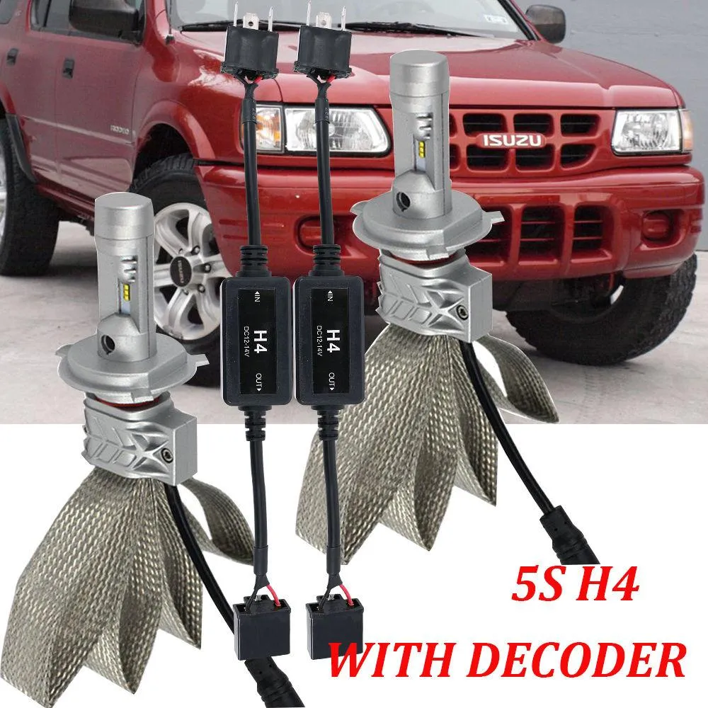 Fanless Copper Car Led Light ZES 110W 12000LM Headlights H4 Led Bulb H7