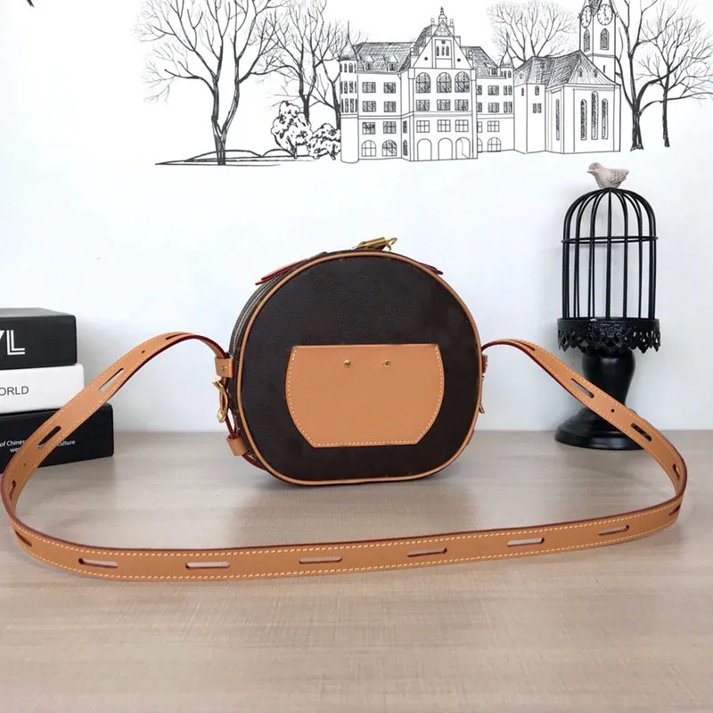 Kadın çantaları BOITE CHAPEAU SOUPLE tasarımcı crossbody çanta moda lüks tasarım çanta Baskılı omuz çantası En kaliteli Dairesel çanta