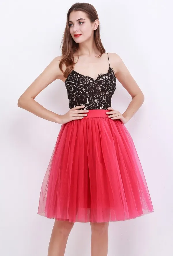 Jupe en tulle pour femme des années 50 Rockabilly Jupon Jupon Crinoline Vintage Tutu Jupe Robe de danse Robe de bal Robe de soirée festive, b, taille unique