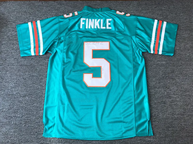 Ray Finkle #5 Ace Ventura Pet Detective Movie Men Football Jersey Ed Teal Retro S-xl High Quality Free Shipping