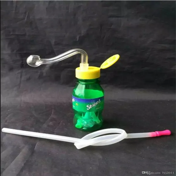 Sprite Acrylic Kettle Partihandel Glas Bongs Oljebrännare Glas Vattenrör Oljerigg Rökningsriggar