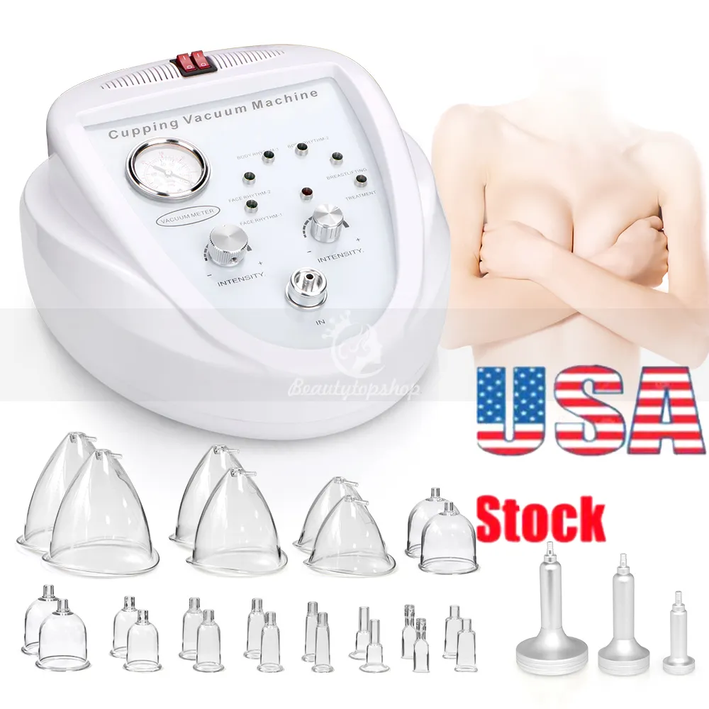 Bärbar vakuumterapi Bröstlyftning Enhancement Machine Lymf Drainage Therapy Utrustning Body Face Massage Till Salu