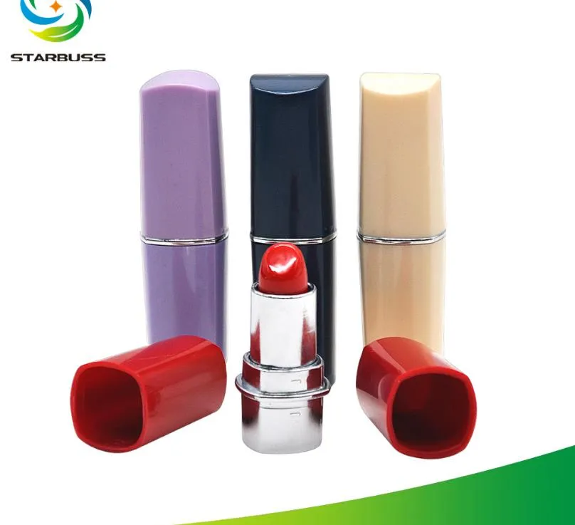 Boîte de rangement en plastique pour véritable rouge à lèvres