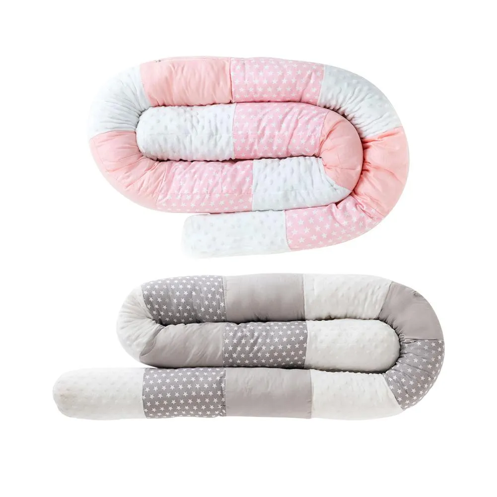 2.5M Bumper Snake Safe Anti-collision Crib Bumper Cot Long Pillow For Baby Bedding Supplies Crib Infant Room Decor