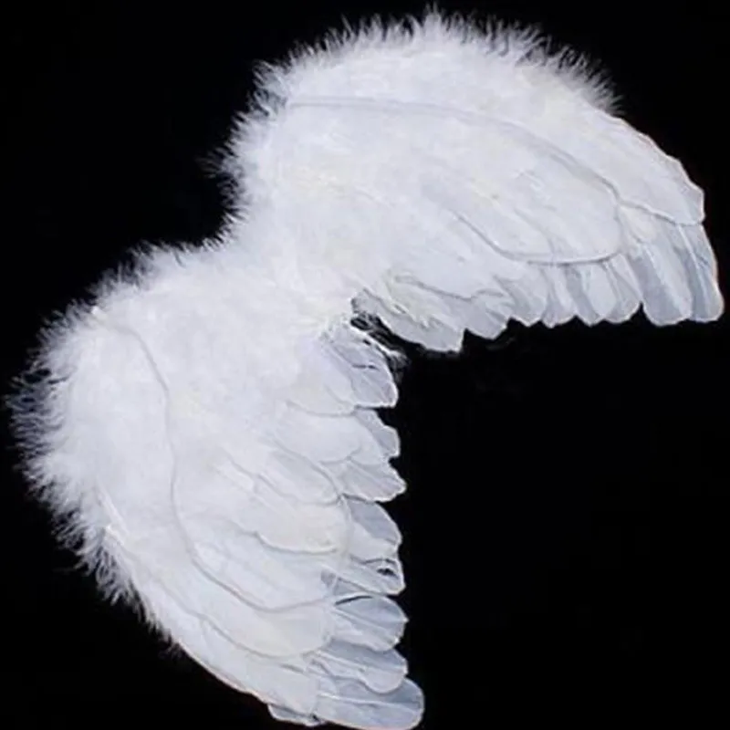 1 ensemble d'ailes d'ange en plumes blanches pour bébés enfants, avec bandeau, couvre-chef pour décoration de fête d'anniversaire, offre spéciale