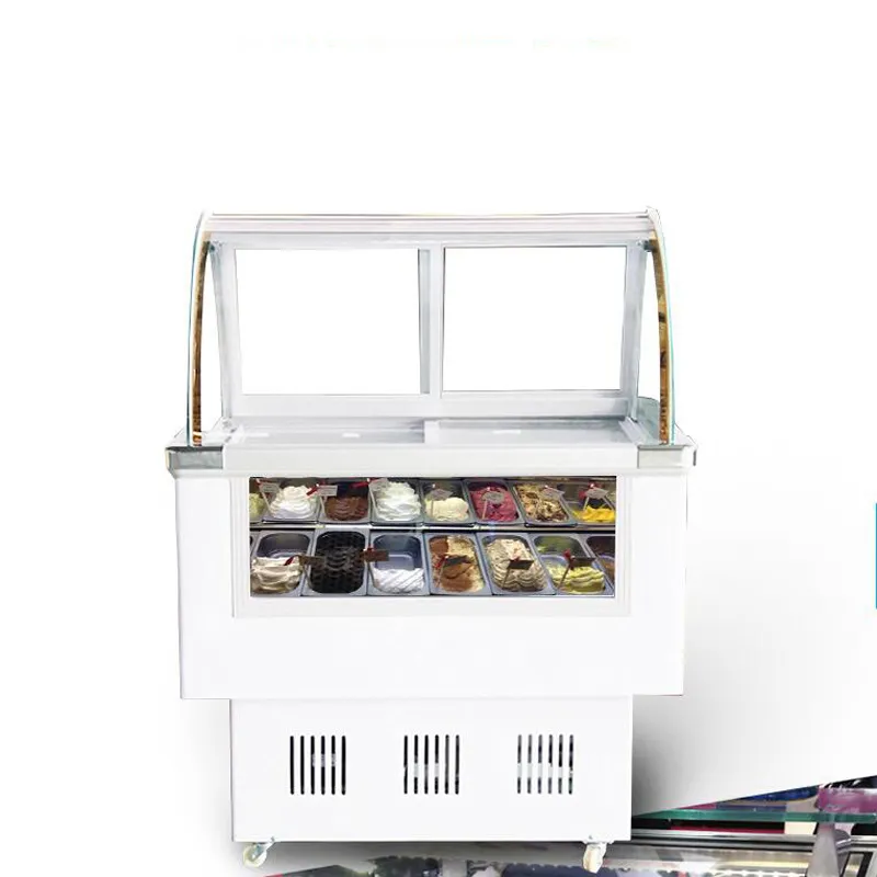 260W Hoge Kwaliteit Ice Cream Diepvriezer Commerciële Popsicle Vriezer Def Working Ice Cream Display Cabinet voor Ice Cream Franchise Store