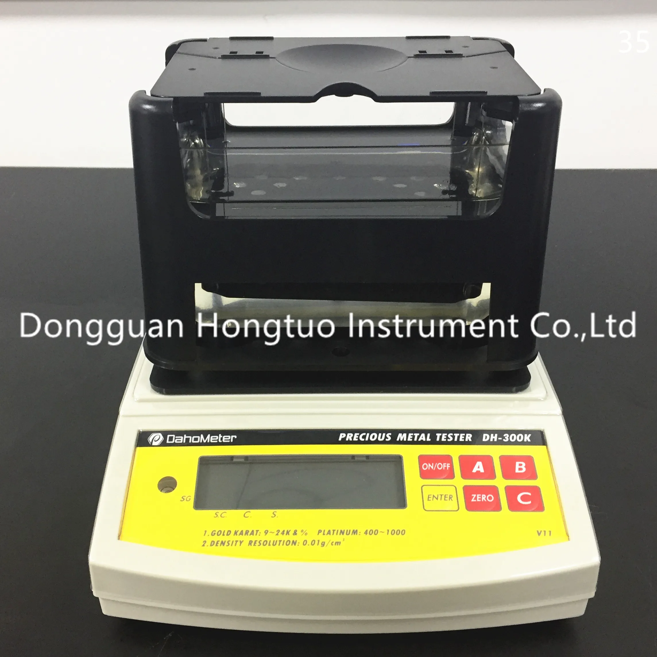 DH-300K ädelmetalldensitetsmätare Gulddensitometer Guldrenhetstestare K Value Tester för smycken Silver Platinum Testing