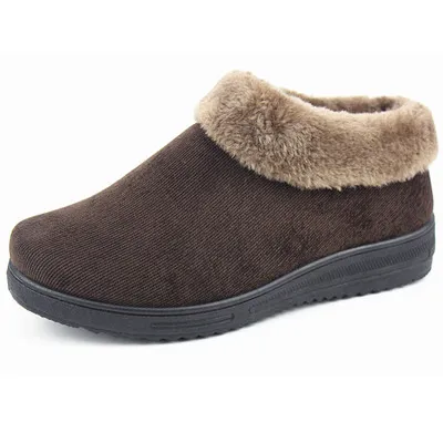 Oferta especial O inverno feminino Anti-Slip Soft Sole Botas Quentes, a caminhada idosa ao ar livre espessada com sapatos de algodão
