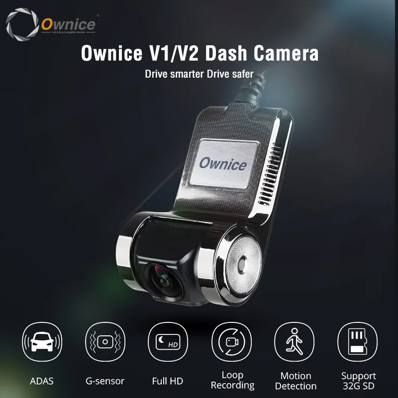 Własne V1 V2 Mini ADAS Car DVR CARMERA CAM Cam Full HD1080P Car Rejestrator wideo G-Sensor Nocna VISICA