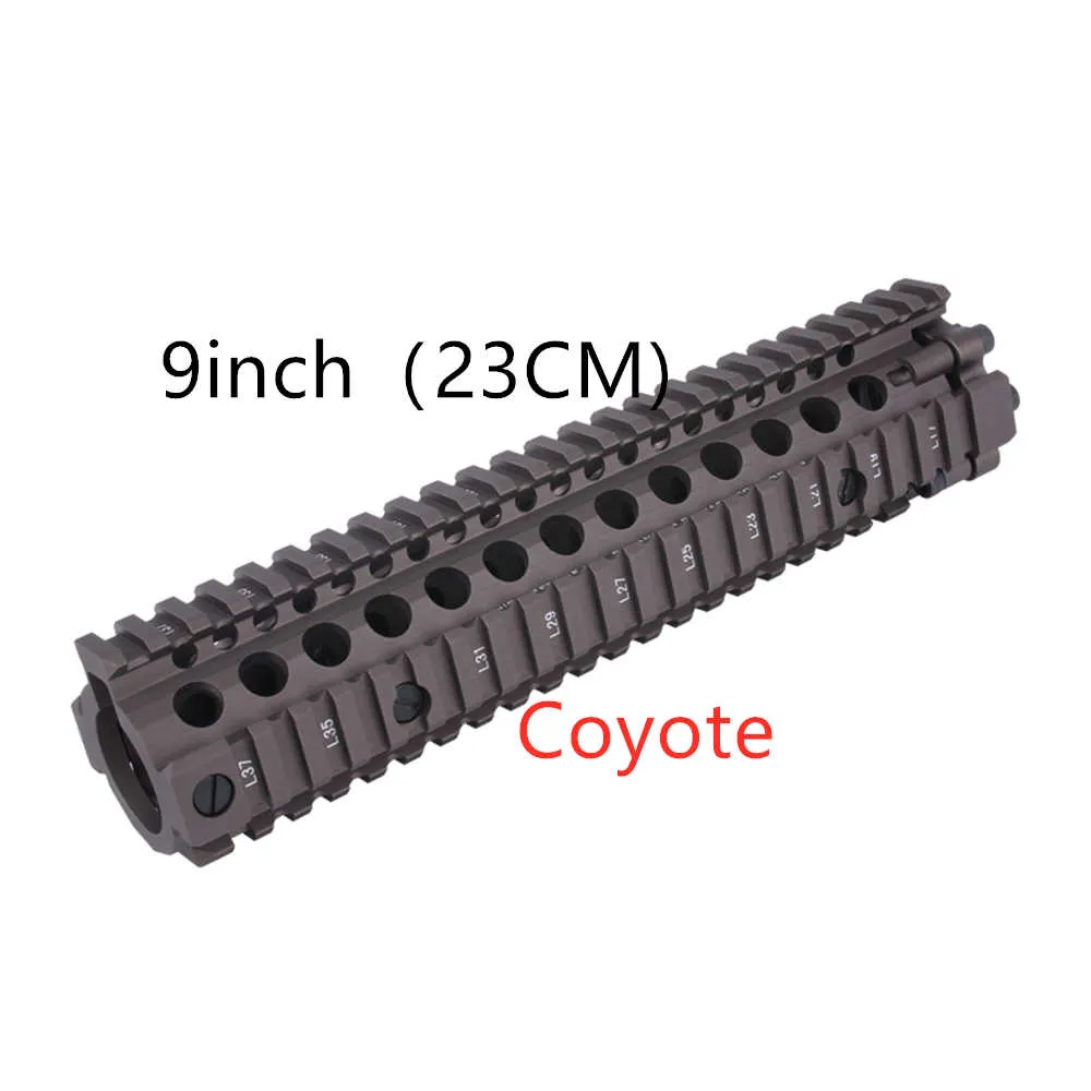 Actical M4 MK18 9 pouces arête de poisson mince flotteur libre garde-mains Picatinny support de montage sur Rail pistolets jouets en gel