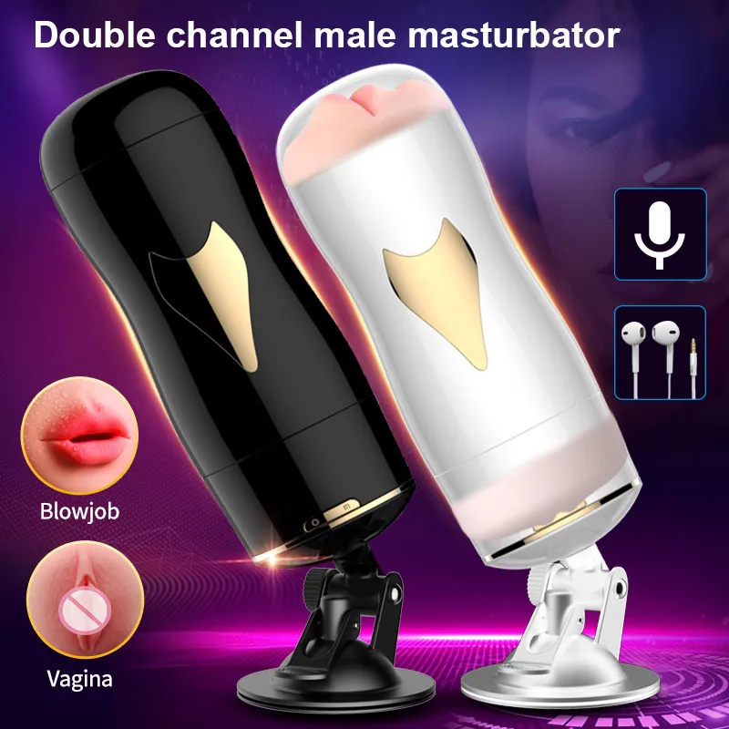 Automatic-Male-Masturbator-Smart-Voice-sex-doll-FDA-Silicone-Double-Vagina-Real-Pussy-Blowjob-Sex-Toys