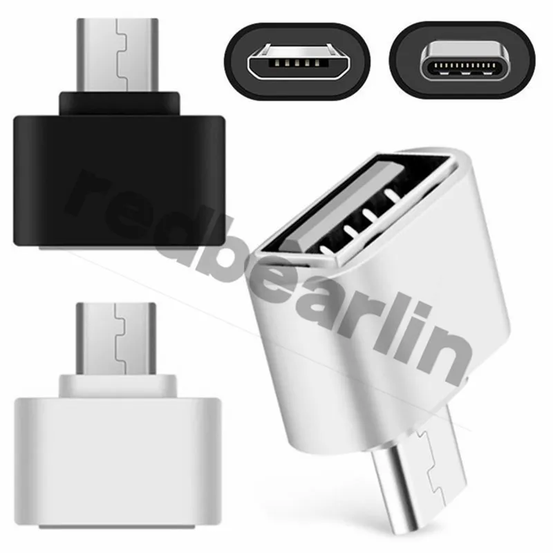 Micro USB OTG Hub Adapter for Smartphone / Tablet Micro USB Splitter for  Apple Samsung Lenovo Color:Black 3 in 1 